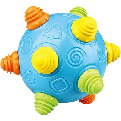Cat Bouncing Ball Toy - Shake & Dance Crawl Sensory Ball for Cats, Cartoon Pattern Plastic Interactive Rolling Ball, No Battery Needed, Fun Cat Toy for Indoor Cats All Breeds, Ideal Cat Gift