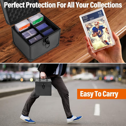 Graded Sports Card Storage Box PSA CSG BGS Slab Organizer Case for Top Loaders Baseball Trading Card Collector Protector