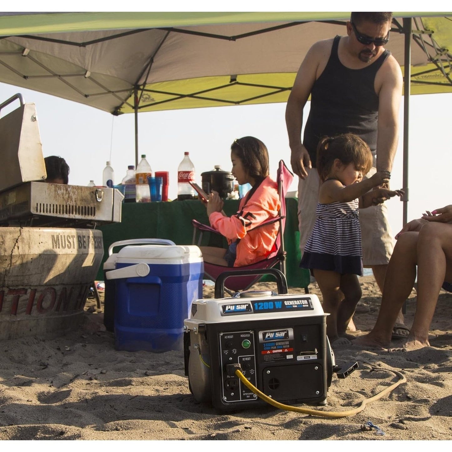 Portable Generator Gas Powered | Camping Emergency Tailgating Outdoor