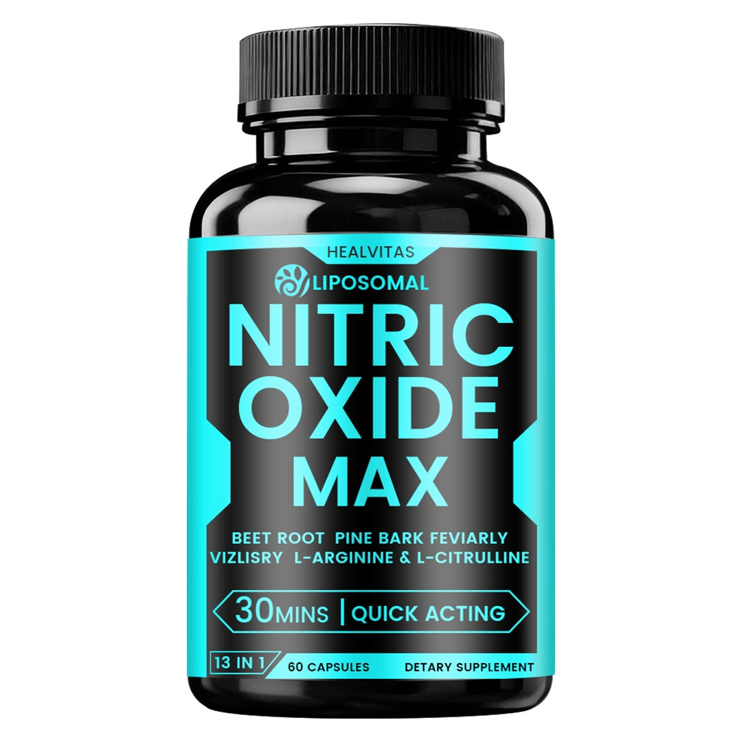 Dietary Supplement Capsules with HEALVITAS Label, L-Arginine, L-Citrulline, AAKG and 60 Count