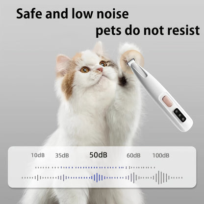 Pet Hair Clipper, Peaurum White Grooming Trimmer with Wide Cutter Head and Standard Accessory Package for Dogs and Cats