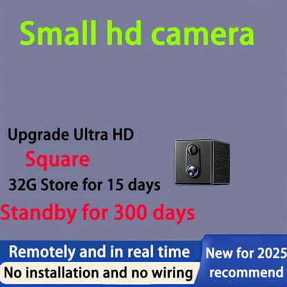 Security Camera Mini 1080P Pan-Tilt Model with Dual-Band WiFi, Infrared Night Vision and 7, 10 or 20-Day Standby Options