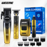 Gradient Golden Four-Piece Set (with Nose Hair Trimmer)