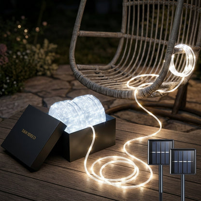 String Lights, Solar Flexible Fairy Lights with 50, 200 or 300 LEDs, Three Lengths and Four Color Options