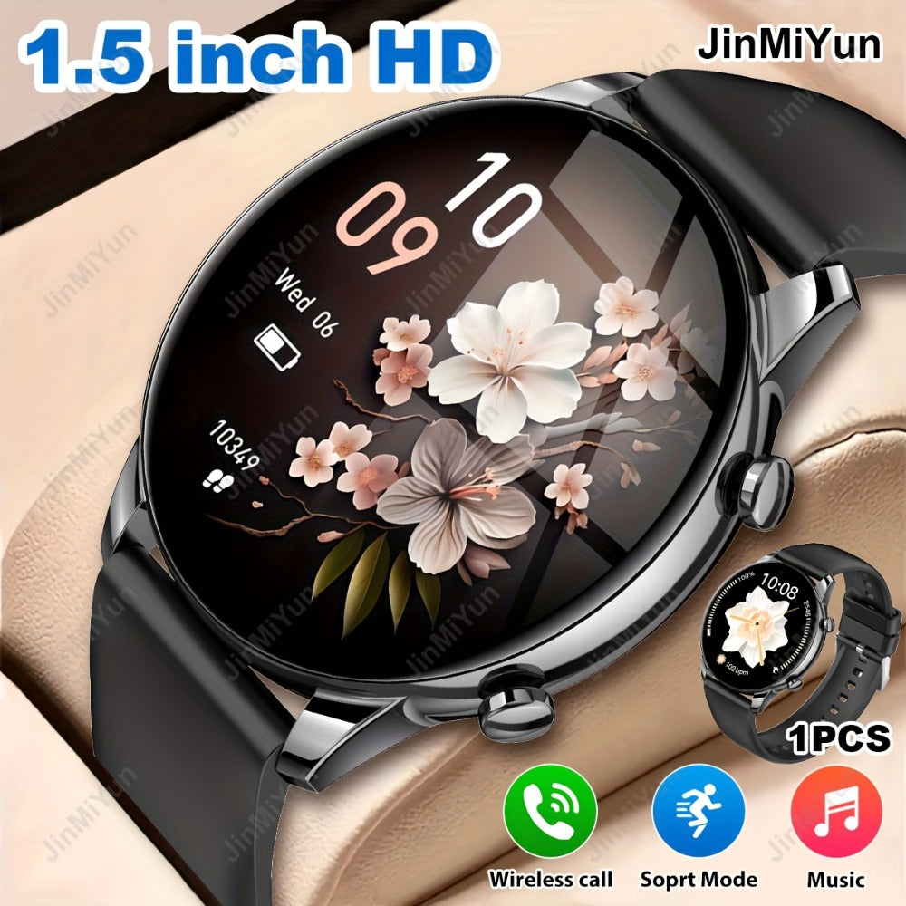 Smartwatch 1.5 Inch Full Touch with Remote Photo Capture, Calling, Music and Sport Modes in Four Colors
