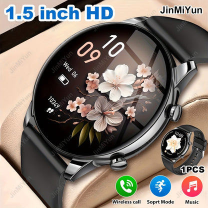 Smartwatch 1.5 Inch Full Touch with Remote Photo Capture, Calling, Music and Sport Modes in Four Colors