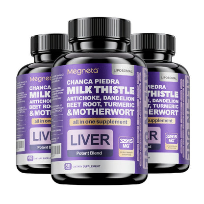 Dietary Supplement Milk Thistle, Turmeric and Dandelion Root Capsules, Source-Labeled 24,000mg Blend