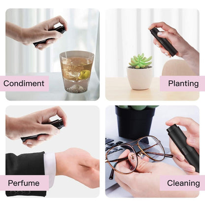 Five-Pack 8 ml Refillable Perfume Atomizers in Five Colors with Twist-Up Travel Sprayer Design