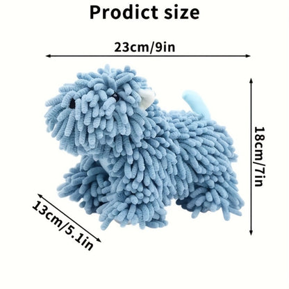 Puppy-Shaped Hanging Hand Towel in Pink or Blue Checkout Options for Kitchen or Bathroom Display