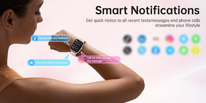 Smartwatch – with Built-in Alexa FAWEIO 1.8" HD Touch Screen, Bluetooth Calling, 100+ Sport Modes, Fitness Tracker Heart Rate Sleep…