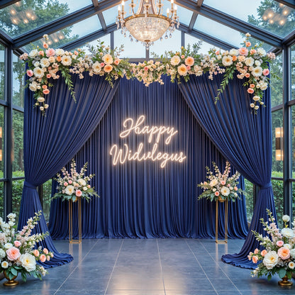 4-Pack 5x10ft Elegant Spandex Photography Backdrop | Wear-Resistant, Wrinkle-Free, Soft & Opaque Party Decoration Banners for Weddings, Birthdays, Stages, Exhibitions & Events