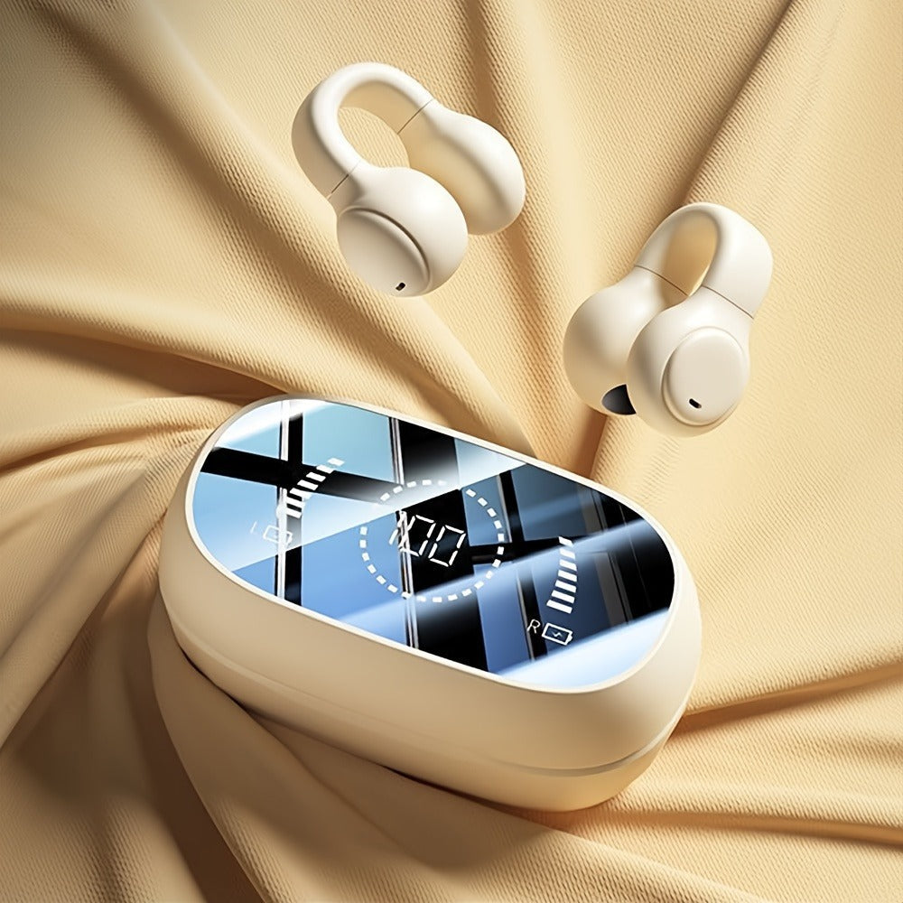 Open-Ear AI Translation Earbuds 144 Languages Real-Time Translator, Wireless Translator Headphones USB-C Charging