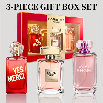 Eau de Parfum Gift Set for Women 100ml with Single-Bottle & 3-Piece Fragrance Options for Daily Wear