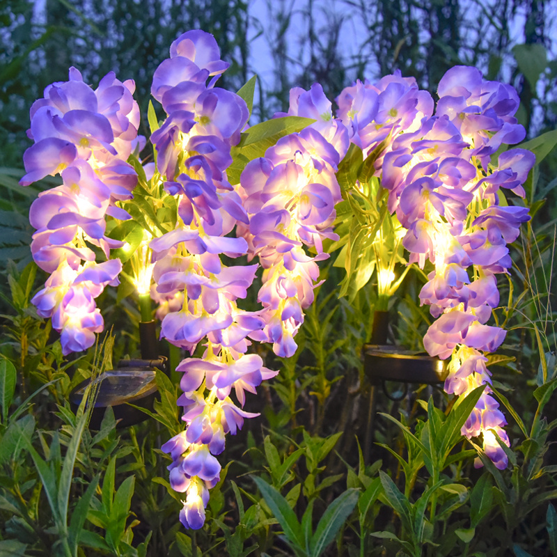 Solar Wisteria Flower Garden Light 52 LED, 2 Modes Waterproof