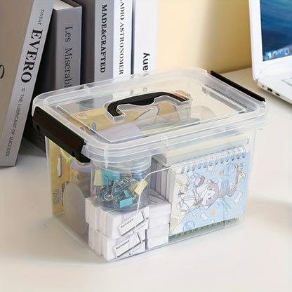Stackable Clear Plastic Storage Bins with Lids – 6 Pack Large Capacity Clip-On Lid Containers for Home, Closet, Office & Garage Organization (12.7qt / 20.8qt)