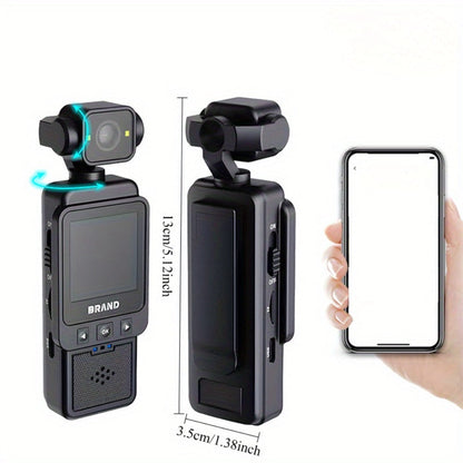 DV01 1080P-Labeled Action Camera with Wearable Clip, Rechargeable Body and Optional 32GB Memory Card