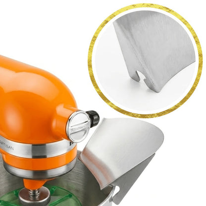 Stainless Steel Stand Mixer Pouring Chute for Select 4.5–8 Qt Tilt-Head and Bowl-Lift Mixers