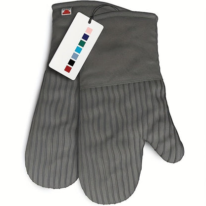 Oven Mitts and Pot Holders Set 6 Piece Heat Resistant Kitchen Gloves Non-Slip Cooking Mitts with Potholder