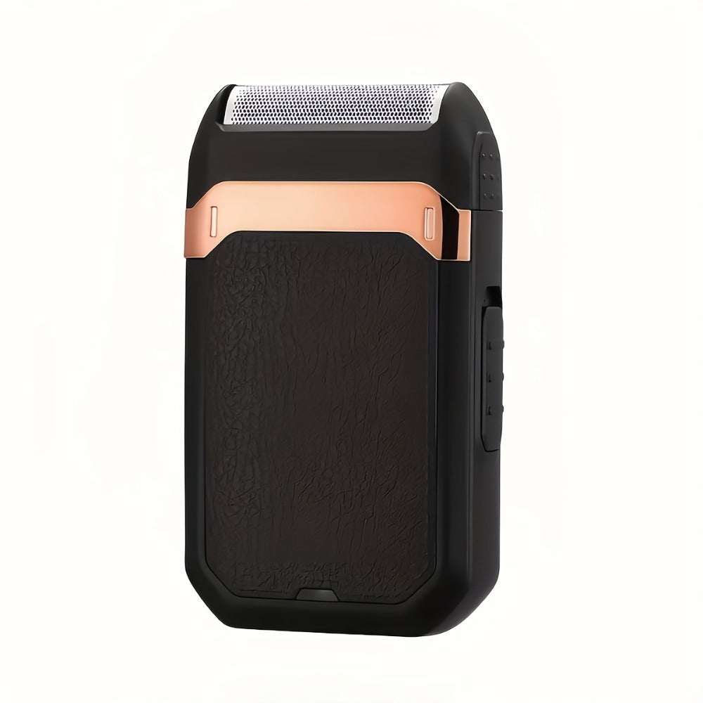 Black Foil Electric Shaver with Flip-Up Sideburn Trimmer, Rechargeable Body and 3.8-Inch Pictured Height