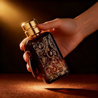 Agarwood Oud Arabic Perfume for Men 3.4 oz Long Lasting Luxury Woody Oriental Cologne - Dubai Middle East Noble Style Islamic Art Bottle - Gift for Him Birthday Anniversary