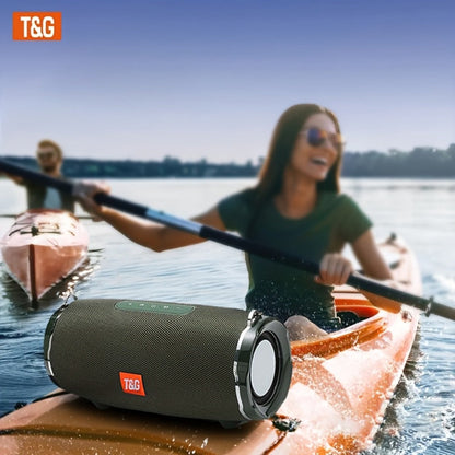 TG187 IPX4 Waterproof Outdoor Bluetooth Speaker | Dual Speakers, 4800mAh Rechargeable Battery, TWS Stereo Pairing, High Volume Portable Wireless Boombox for Party, Picnic, Camping & Stage