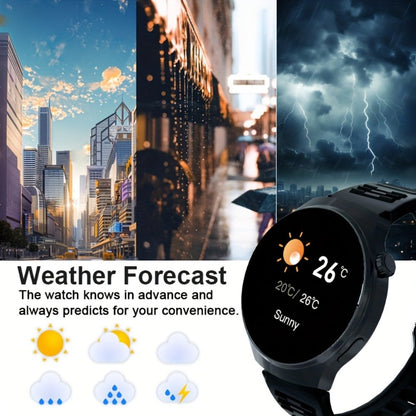 Round Smartwatch 2.01" Extra Large Screen with Wireless Calling, 100+ Sport Modes, Sleep Monitor Heart Rate, Built-in Games Weather Calculator Pedometer, Unisex Smart Watch for Men Women – Black Silver 5 Styles