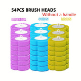 54pcs Yellow Purple Blue