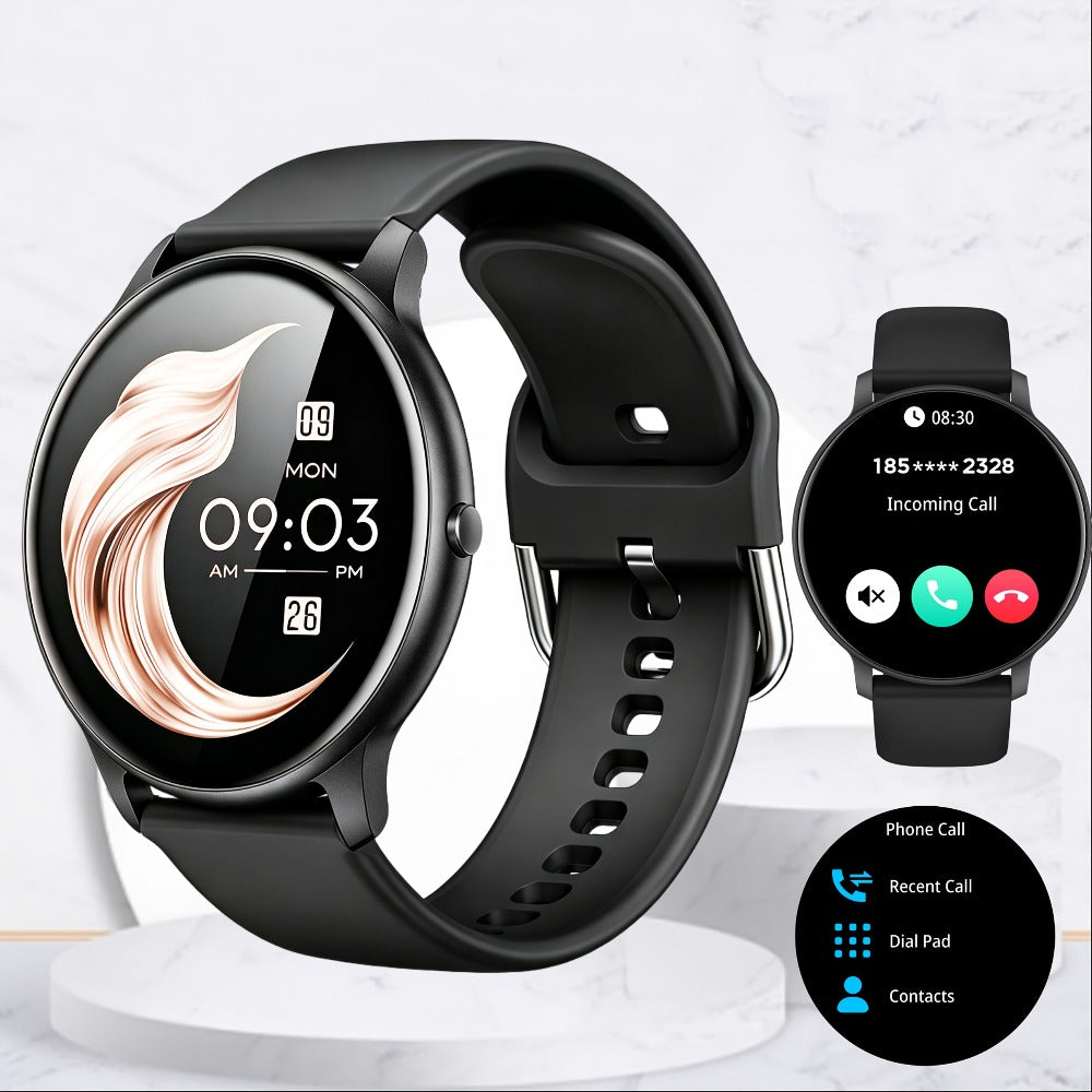 Smart Watch Round Display with Wireless Calling, Voice Assistant and Single or Two-Watch Options
