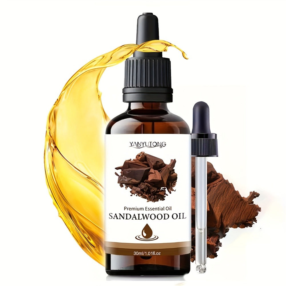 Sandalwood Essential Oil for Hair & Skin Care 30ml / 100ml / Twin Pack — Moisturizing Aromatherapy Oil for Massage, Diffuser & Shower, All Skin & Hair Types