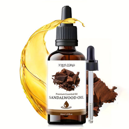 Sandalwood Essential Oil for Hair & Skin Care 30ml / 100ml / Twin Pack — Moisturizing Aromatherapy Oil for Massage, Diffuser & Shower, All Skin & Hair Types