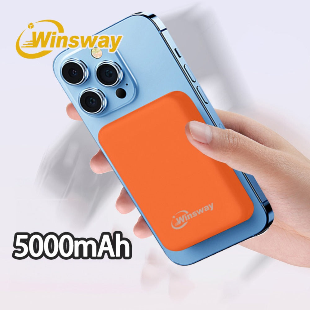 Magnetic Power Bank 5000mAh Mini Wireless Charging PD & QC 3.0 Fast Charge Colorful Portable Charger for iPhone 17 16 15 14 13 MagSafe Compatible