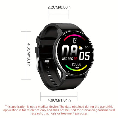 Smart Watch Round Display with Built-In Speaker, Wireless Calling, IP67 Rating and Four Color Options