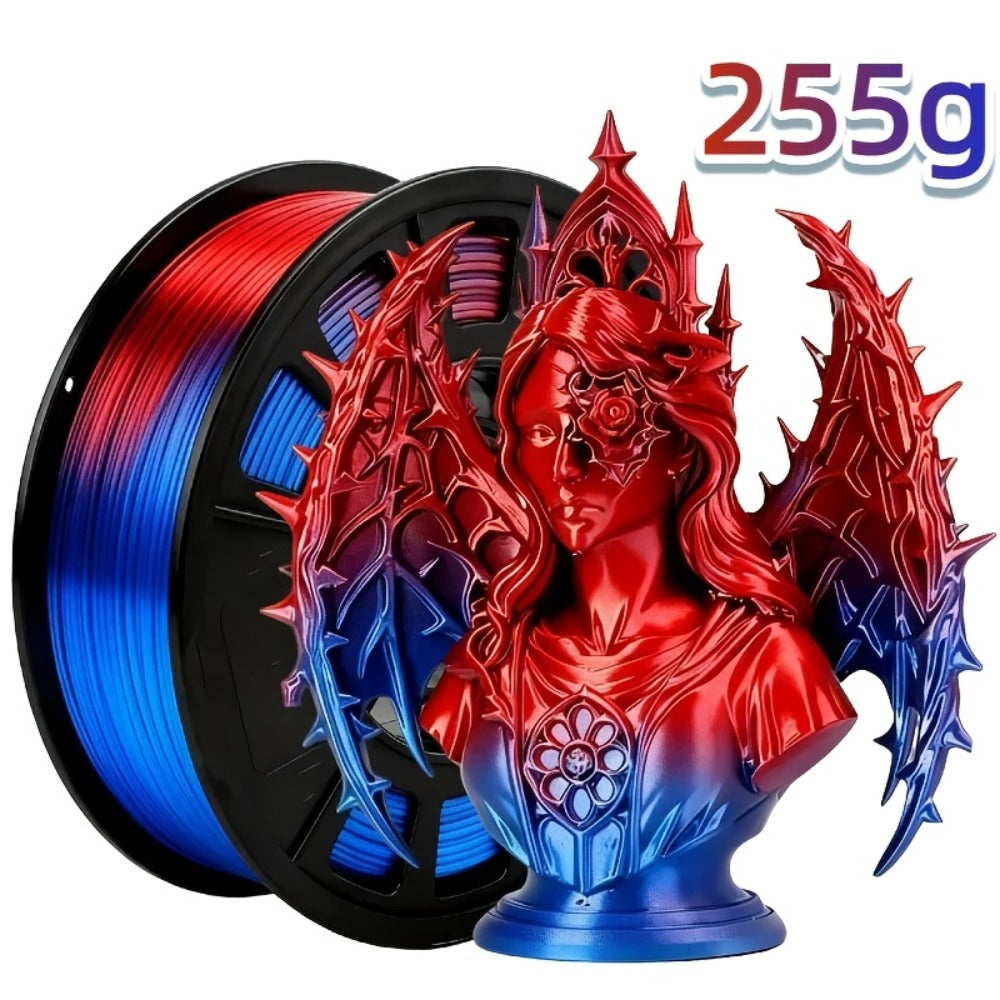 Dual Color Two-Tone PLA Filament 1.75mm 250g 9 Color Options High Precision ±0.02mm Vacuum Packed Gradient Effect Beginner Friendly Wide FDM Compatibility