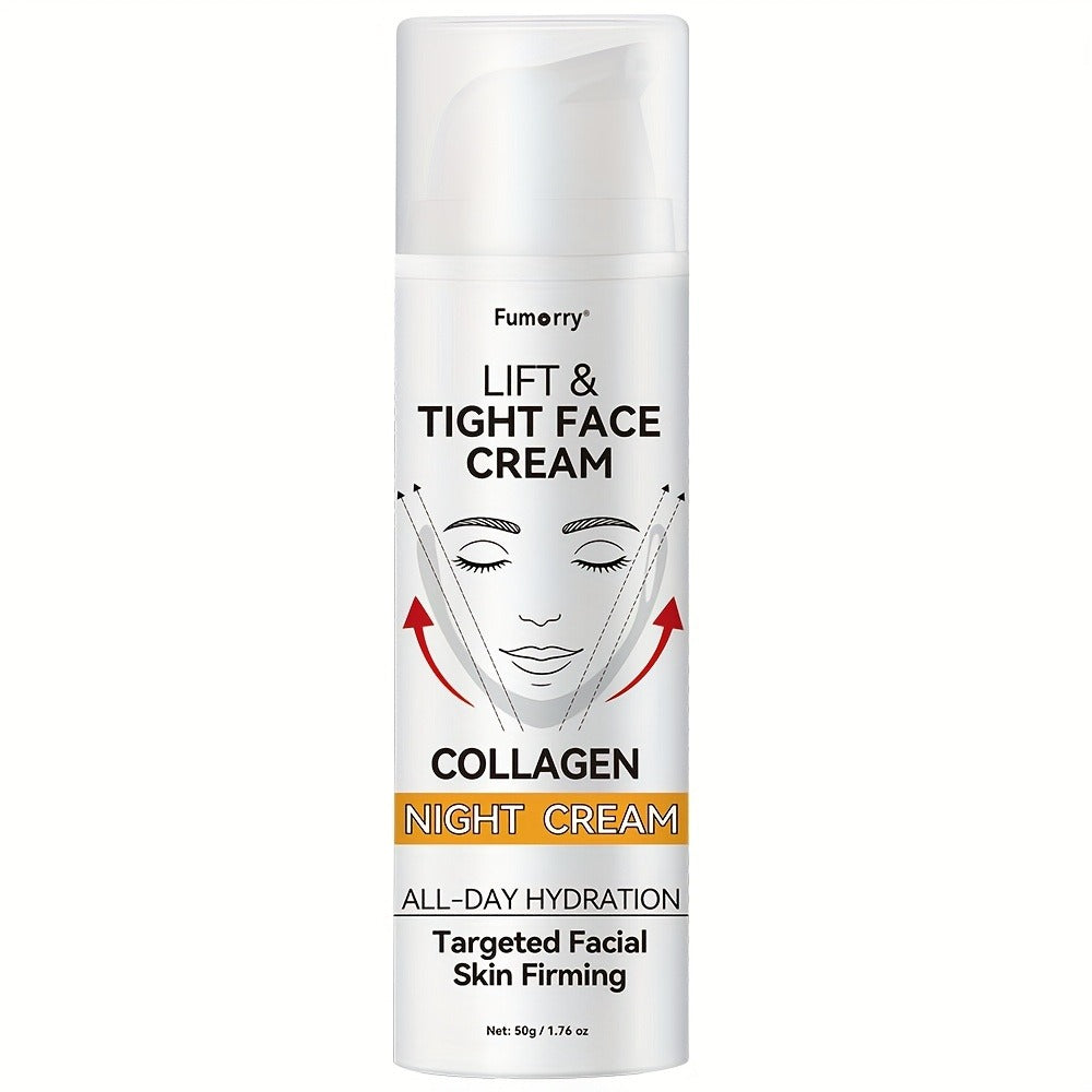 50 g Snail Mucin and Collagen Night Cream for a Daily Evening Moisturizing Facial Skin Care Routine