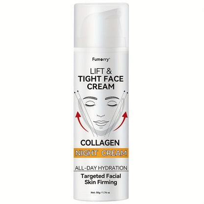 50 g Snail Mucin and Collagen Night Cream for a Daily Evening Moisturizing Facial Skin Care Routine