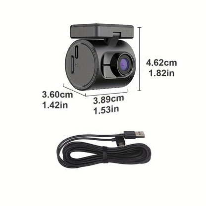 KAWA Mini 3 2K Dash Cam – 1296P QHD WiFi APP & Voice Control, Super Capacitor, Color Night Vision, WDR, Loop Recording, 24H Parking Monitor, Ultra Compact Car DVR