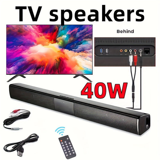 Soundbar with Subwoofer Wireless Surround Sound System 4 Speaker Home Theater Bluetooth 5.0 ARC Optical AUX Remote Control Night Mode EQ Modes TV Speaker
