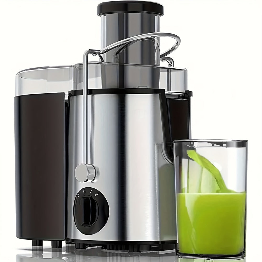 Juicer Machine 500W Centrifugal Juice Extractor with Pulp Separation 3-Inch Wide Mouth 3-Speed Settings Easy to Clean Detachable Parts High Juice Yield Fruit Juicer for Home Kitchen