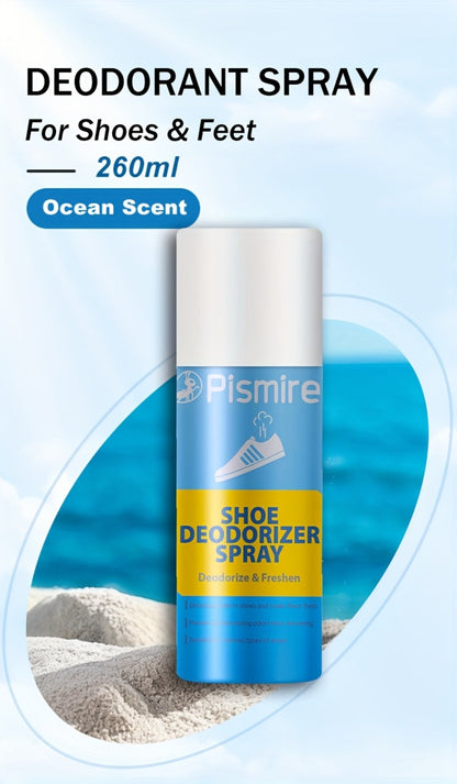 Plismire Shoe Deodorizer Spray, 260 ml Can for Shoes, Socks, Shoe Cabinets, Locker Rooms and Gyms