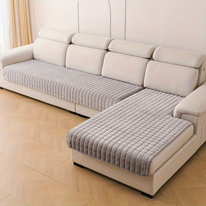 Sofa Cover Quilted-Texture Two-Piece Set with 35.4 x 82.7 and 35.4 x 62.9-Inch Panels in Five Colors