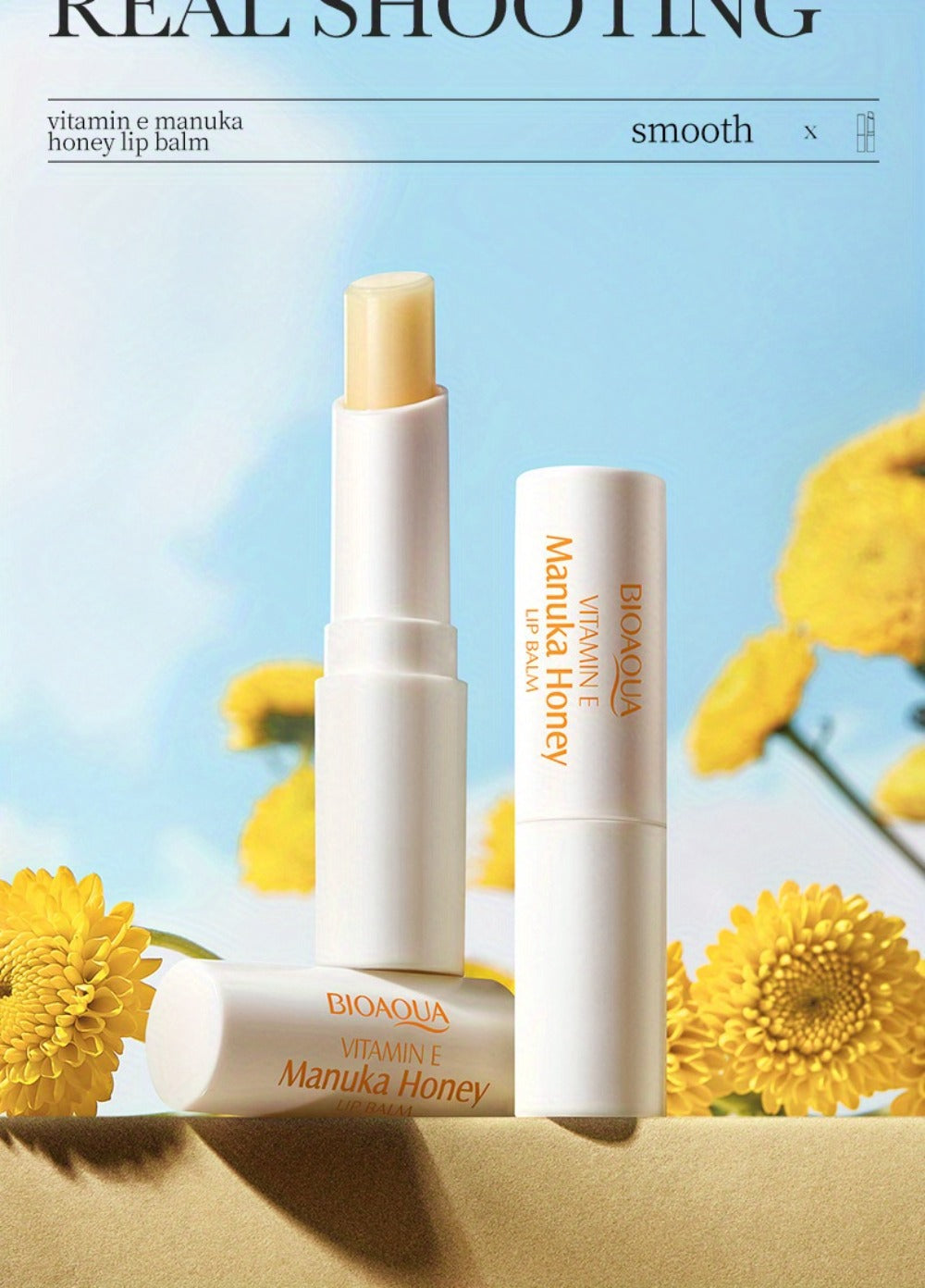 Manuka Honey and Vitamin E-Labeled Lip Care Sticks in Six-Piece or Ten-Piece Checkout Sets
