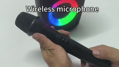 Karaoke Machine with LED Lights Bluetooth Speaker PA System for an Everyday Personal Care Routine