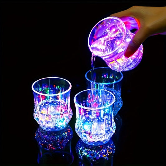 LED Light-Up Cups Glow in the Dark – Pineapple Induction Party Cups for Birthday Christmas Disco Valentine's Day (6.76oz)