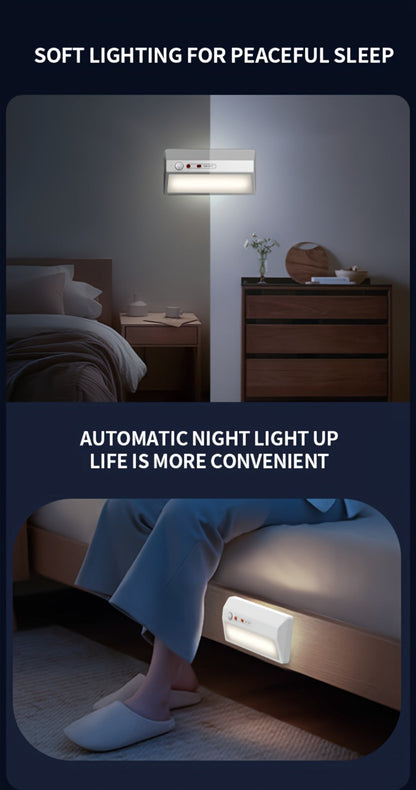 Smart Motion Sensor Night Light Plug-In – Auto On/Off LED Light for Entryway, Corridor, Hallway & Staircase with USB Charging, No Drilling Required