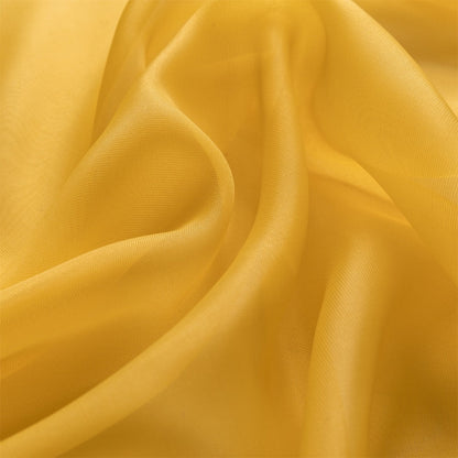 Two-Panel Solid Sheer Curtains with Rod-Pocket Header, Seven Colors and Four Size Configurations