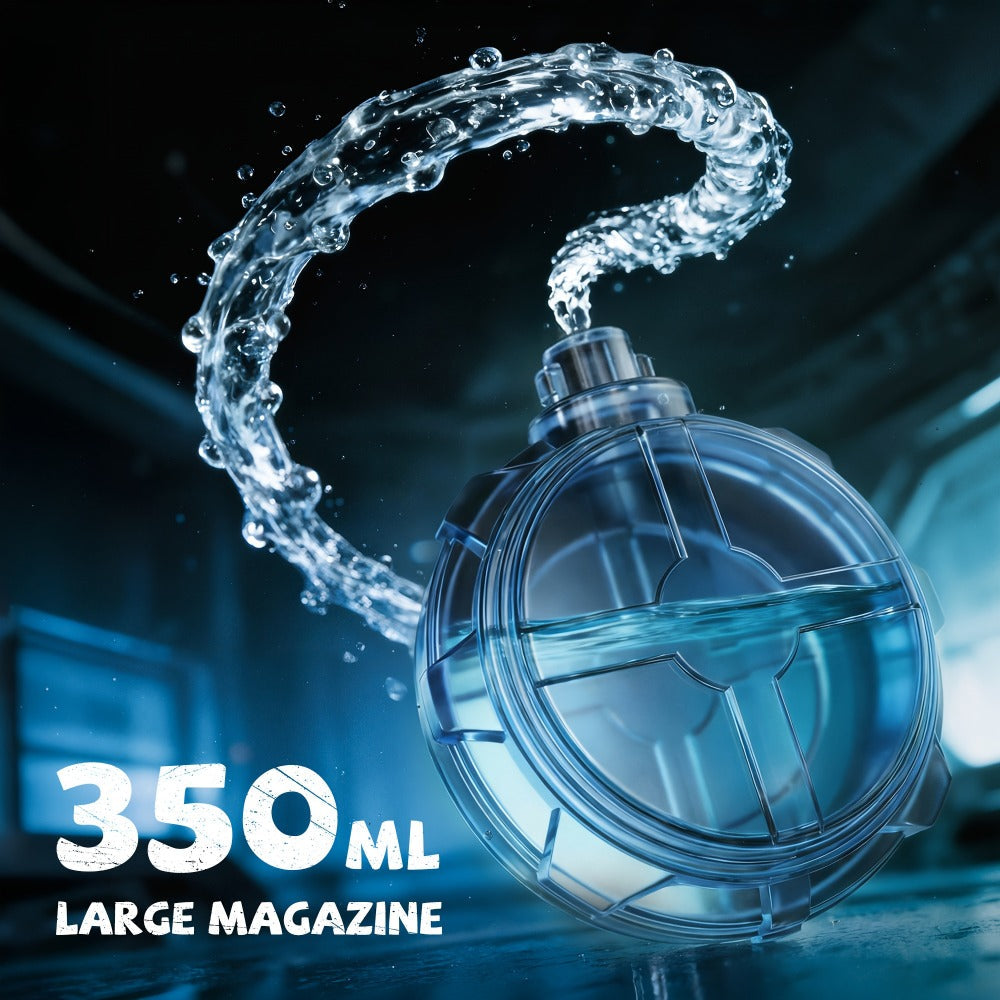 Two-Piece Electric Light-and-Sound Water Blaster Sets in 727 or 737 Models and Blue or Black Colors