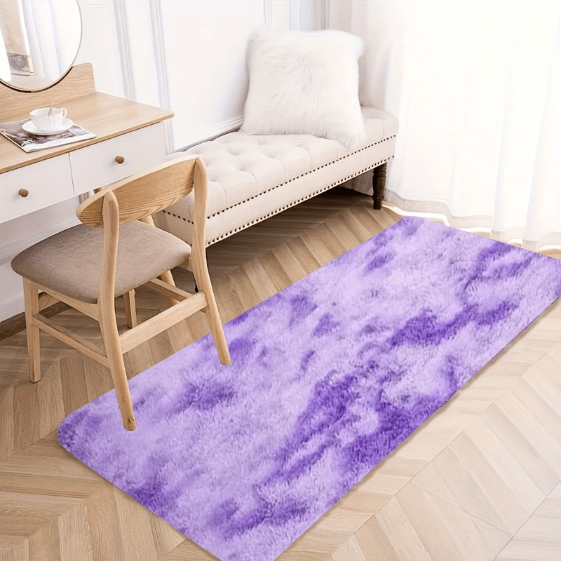 Area Rug Tie-Dye Knotted Fluffy 40x120cm Indoor Runner in Five Colors for Bedroom or Office