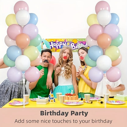 Party Decorations Two 63-Inch Balloon Holder Stands with 19-Cup Layout, Bases, Poles and Connectors
