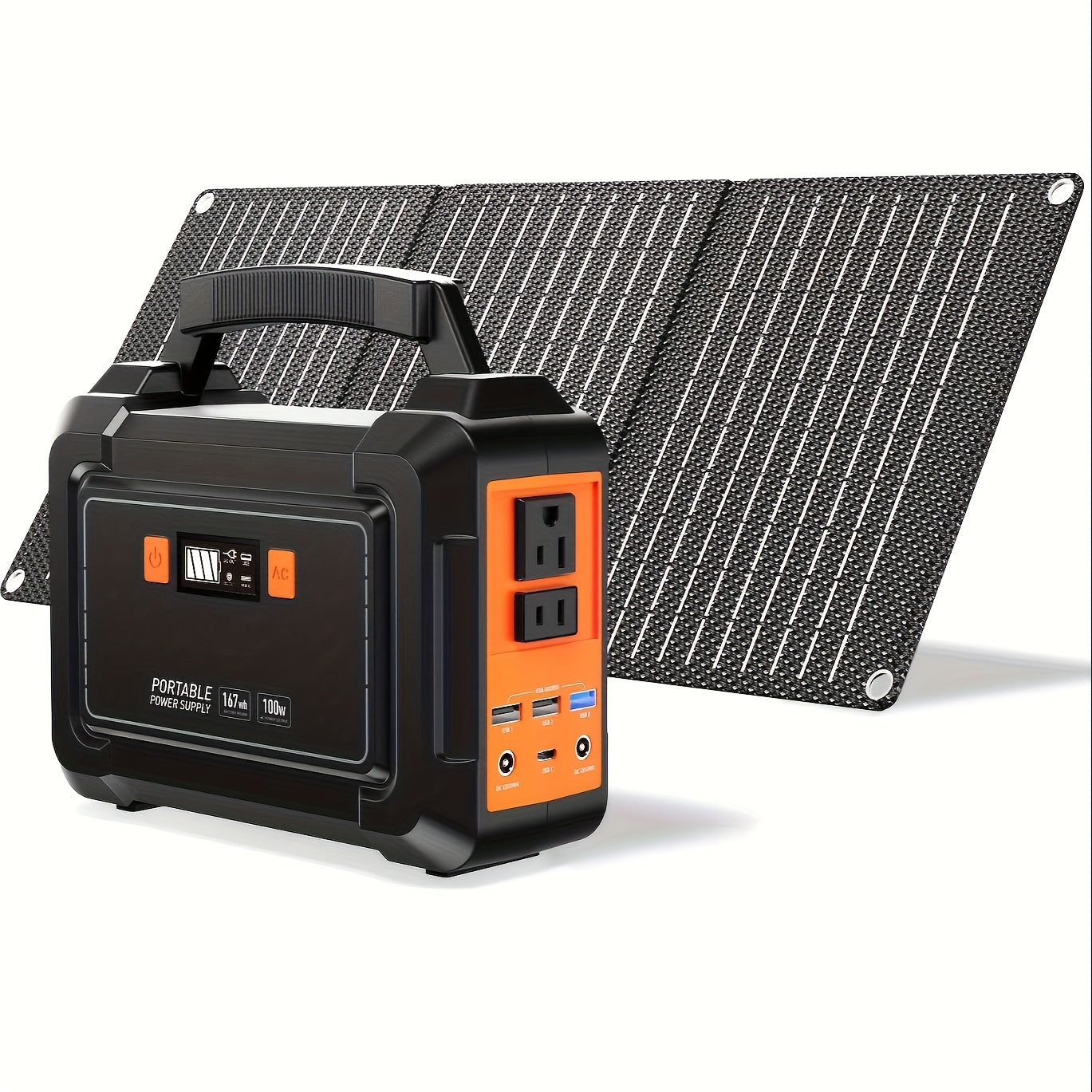 Portable Power Station 296Wh 300W with Eight Outputs, Dual AC Outlets, USB-C and Optional Solar Panel