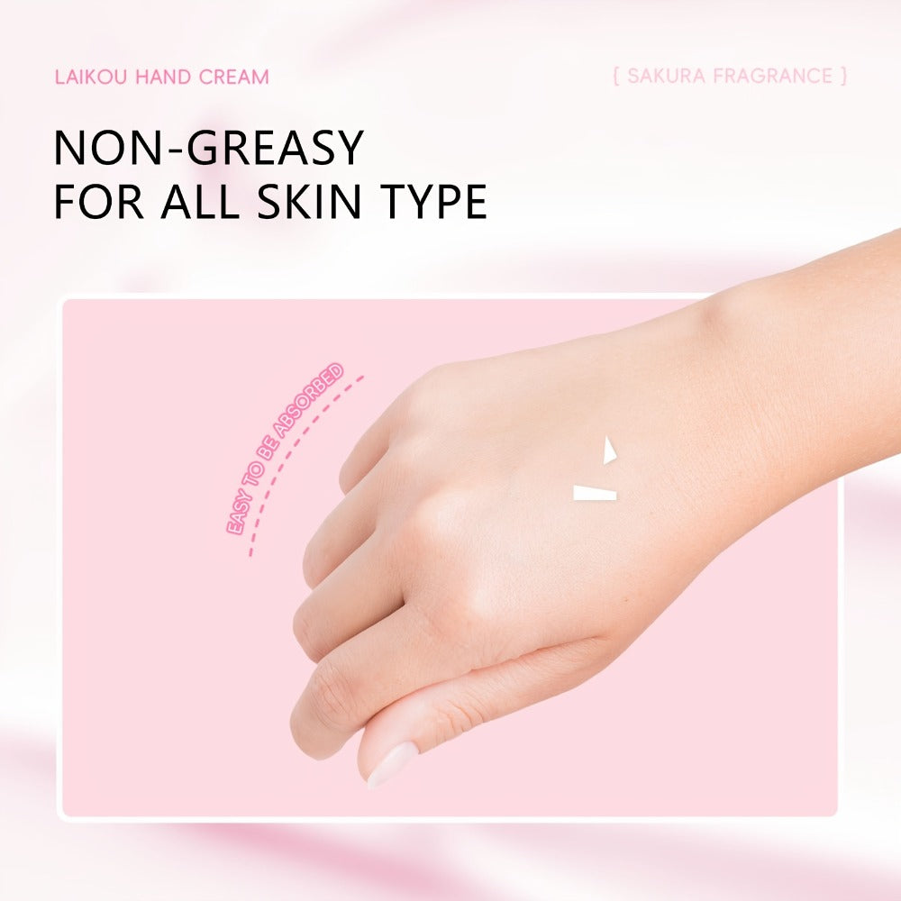 Twenty-Piece Pink Sakura-Print Mini Hand Cream Set with Individual 3-Gram Travel Sachet Tubes